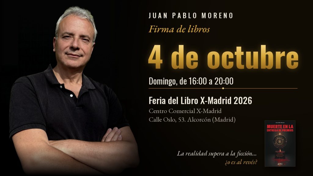 Firma en la Feria del Libro X-Madrid (Alcorcón), 4 de octubre